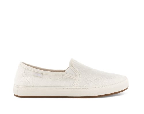 Női Sidewalk Surfers - Sanuk Avery Hemp Vegan Slip-on - Sanuk Fehér Cipő GQTIOY573